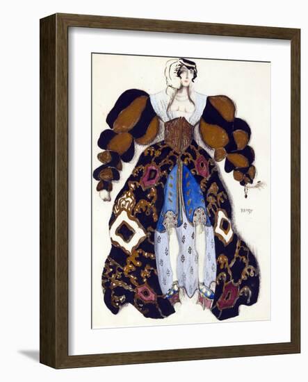 Costume Design for the Ballet  La Legende De Joseph  by R. Strauss - Bakst, Leon (1866-1924) - 1914-Leon Bakst-Framed Giclee Print