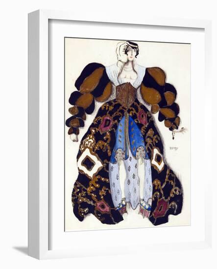 Costume Design for the Ballet  La Legende De Joseph  by R. Strauss - Bakst, Leon (1866-1924) - 1914-Leon Bakst-Framed Giclee Print