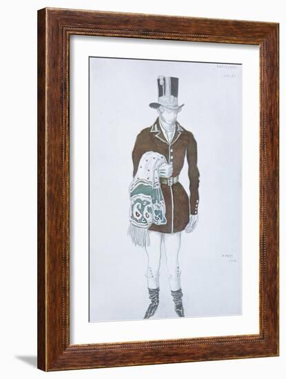 Costume Design for the Ballet Les Papillons, 1912-Léon Bakst-Framed Giclee Print