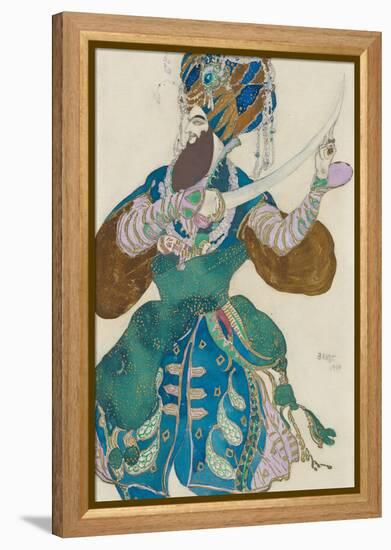 Costume design for the ballet Scheharazade by N Rimsky Korsakov, 1910-Leon Bakst-Framed Premier Image Canvas