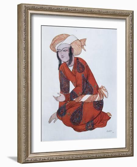 Costume Design for the Ballet Sheherazade, 1922-Léon Bakst-Framed Giclee Print