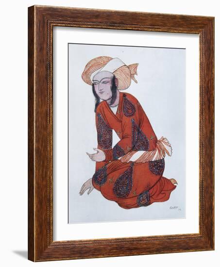 Costume Design for the Ballet Sheherazade, 1922-Léon Bakst-Framed Giclee Print