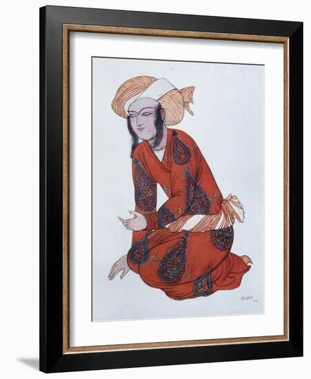 Costume Design for the Ballet Sheherazade, 1922-Léon Bakst-Framed Giclee Print