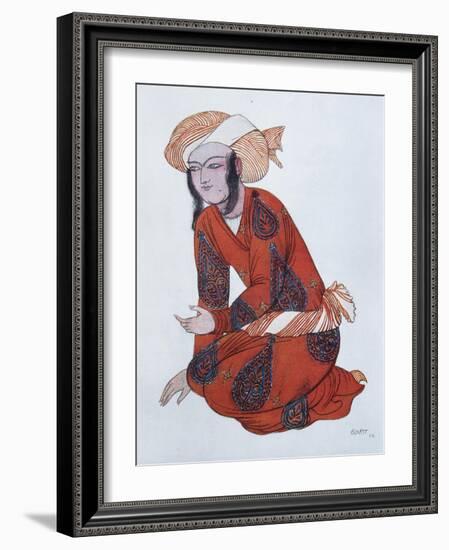 Costume Design for the Ballet Sheherazade, 1922-Léon Bakst-Framed Giclee Print