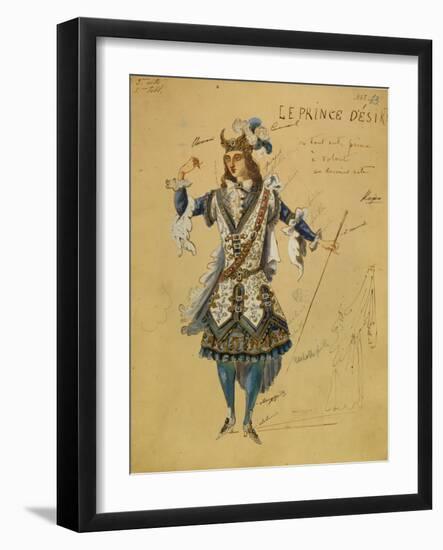 Costume Design for the Ballet Sleeping Beauty, 1890-Ivan Alexandrovich Vsevolozhsky-Framed Giclee Print