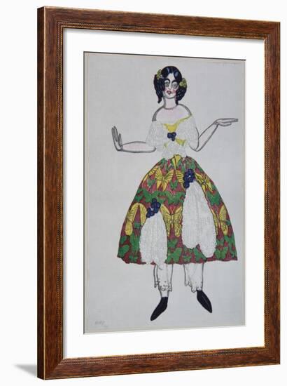 Costume Design for the Ballet the Magic Toy Shop by G. Rossini, 1919-Léon Bakst-Framed Giclee Print