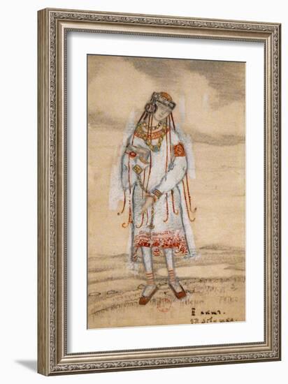 Costume Design for the Ballet the Rite of Spring (Le Sacre Du Printemp), 1912-Nicholas Roerich-Framed Giclee Print