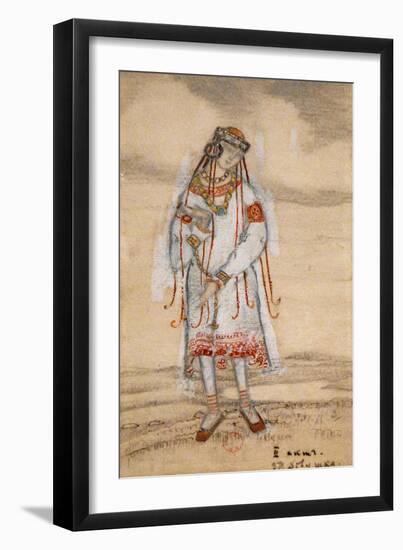 Costume Design for the Ballet the Rite of Spring (Le Sacre Du Printemp), 1912-Nicholas Roerich-Framed Giclee Print