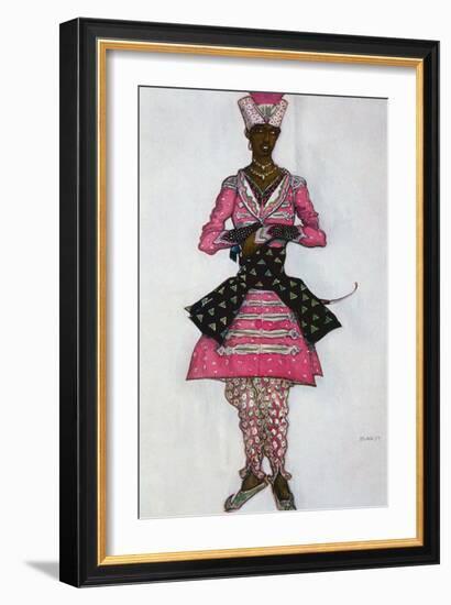 Costume Design for the Indian Bridegroom, from Sleeping Beauty, 1921 (Colour Litho)-Leon Bakst-Framed Giclee Print