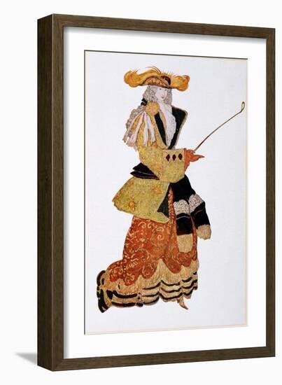 Costume Design for the Marchioness Hunting, from Sleeping Beauty, 1921-Leon Bakst-Framed Giclee Print