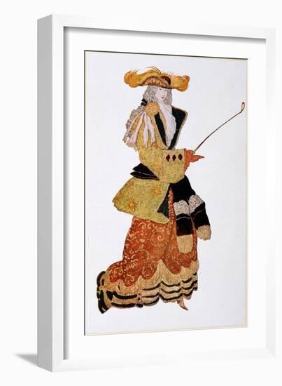 Costume Design for the Marchioness Hunting, from Sleeping Beauty, 1921-Leon Bakst-Framed Giclee Print
