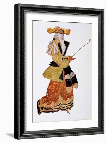 Costume Design for the Marchioness Hunting, from Sleeping Beauty, 1921-Leon Bakst-Framed Giclee Print