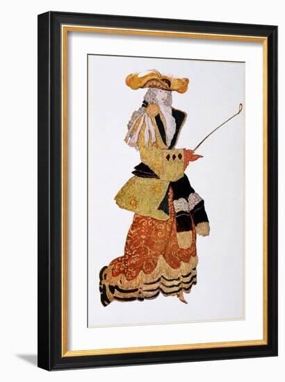 Costume Design for the Marchioness Hunting, from Sleeping Beauty, 1921-Leon Bakst-Framed Giclee Print