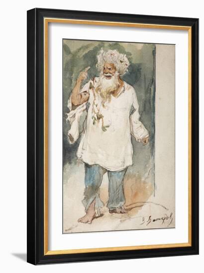 Costume Design for the Opera Rusalka by A. Dargomyzhsky-Viktor Mikhaylovich Vasnetsov-Framed Giclee Print