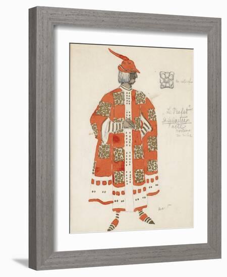 Costume Design for the Play the Martyrdom of St. Sebastian by Gabriele D'Annuzio-Léon Bakst-Framed Giclee Print