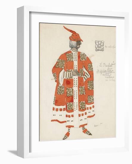 Costume Design for the Play the Martyrdom of St. Sebastian by Gabriele D'Annuzio-Léon Bakst-Framed Giclee Print