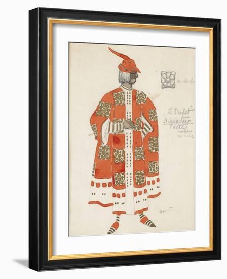 Costume Design for the Play the Martyrdom of St. Sebastian by Gabriele D'Annuzio-Léon Bakst-Framed Giclee Print