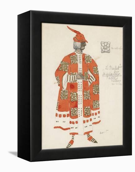 Costume Design for the Play the Martyrdom of St. Sebastian by Gabriele D'Annuzio-Léon Bakst-Framed Premier Image Canvas