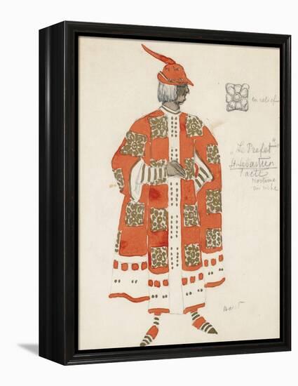 Costume Design for the Play the Martyrdom of St. Sebastian by Gabriele D'Annuzio-Léon Bakst-Framed Premier Image Canvas