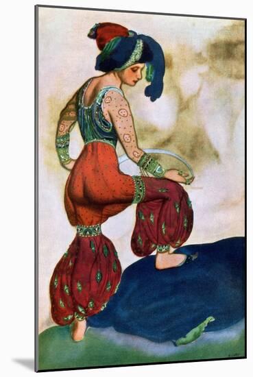 Costume Design For the Red Sultan, from Sheherazad-Leon Bakst-Mounted Giclee Print