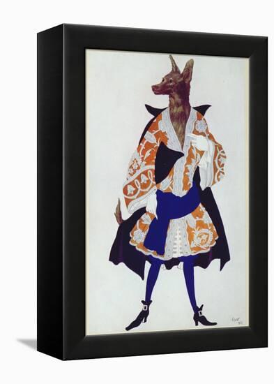 Costume Design For the Wolf, from Sleeping Beauty, 1921-Leon Bakst-Framed Premier Image Canvas