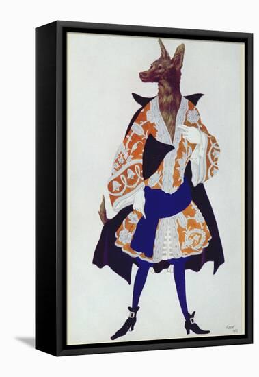 Costume Design For the Wolf, from Sleeping Beauty, 1921-Leon Bakst-Framed Premier Image Canvas