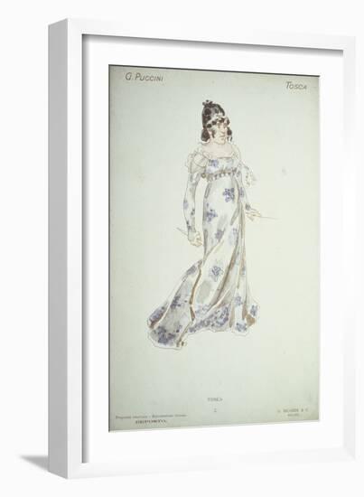 Costume Design in 'Tosca'-Adolfo Hohenstein-Framed Giclee Print