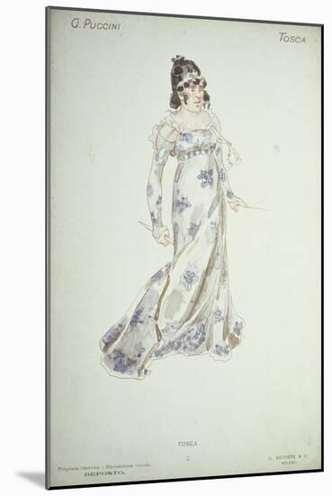 Costume Design in 'Tosca'-Adolfo Hohenstein-Mounted Giclee Print