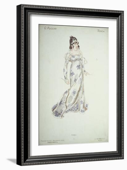 Costume Design in 'Tosca'-Adolfo Hohenstein-Framed Giclee Print