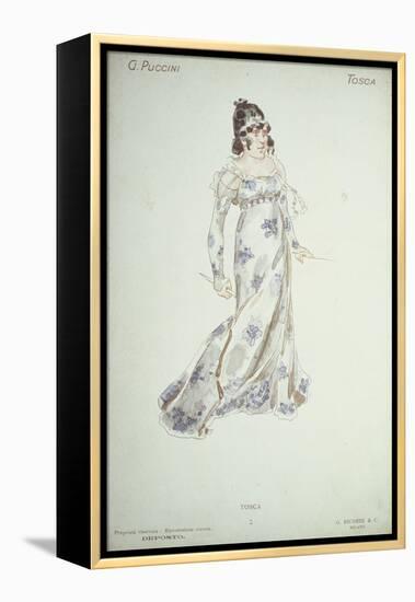 Costume Design in 'Tosca'-Adolfo Hohenstein-Framed Premier Image Canvas