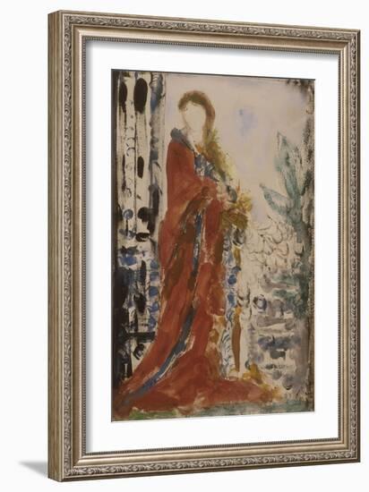 Costume du matin pour un portrait moderne-Gustave Moreau-Framed Giclee Print