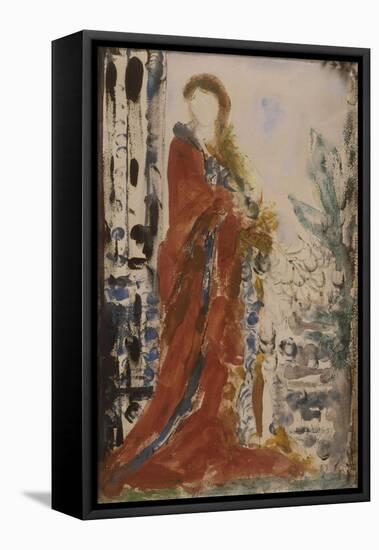 Costume du matin pour un portrait moderne-Gustave Moreau-Framed Premier Image Canvas