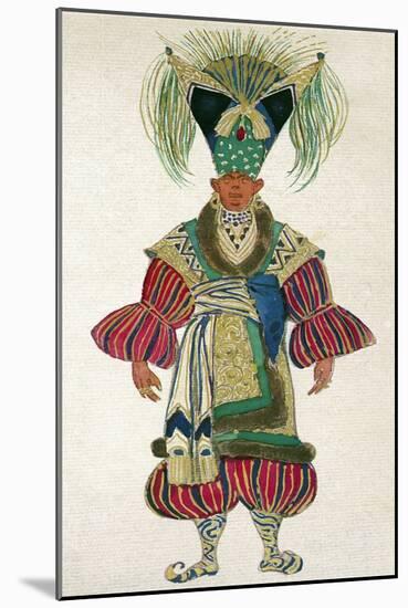 Costume for Barbizon in La Lampe d'Aladin-Leon Bakst-Mounted Giclee Print