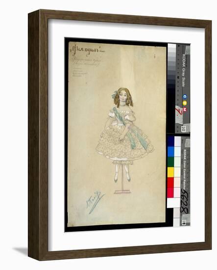 Costume for the Ballet La Poupee Feerique Directed by Joseph Bayer (1852-1913), 1903 (Watercolour)-Leon Bakst-Framed Giclee Print