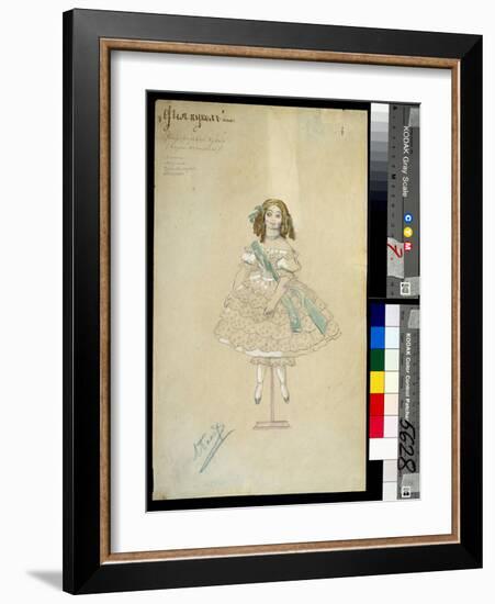 Costume for the Ballet La Poupee Feerique Directed by Joseph Bayer (1852-1913), 1903 (Watercolour)-Leon Bakst-Framed Giclee Print