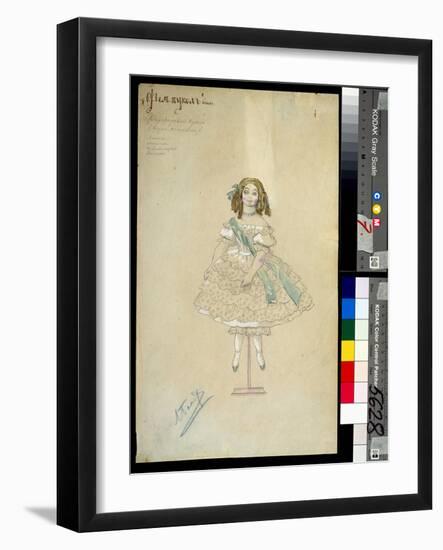 Costume for the Ballet La Poupee Feerique Directed by Joseph Bayer (1852-1913), 1903 (Watercolour)-Leon Bakst-Framed Giclee Print