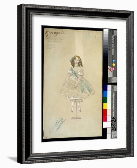 Costume for the Ballet La Poupee Feerique Directed by Joseph Bayer (1852-1913), 1903 (Watercolour)-Leon Bakst-Framed Giclee Print