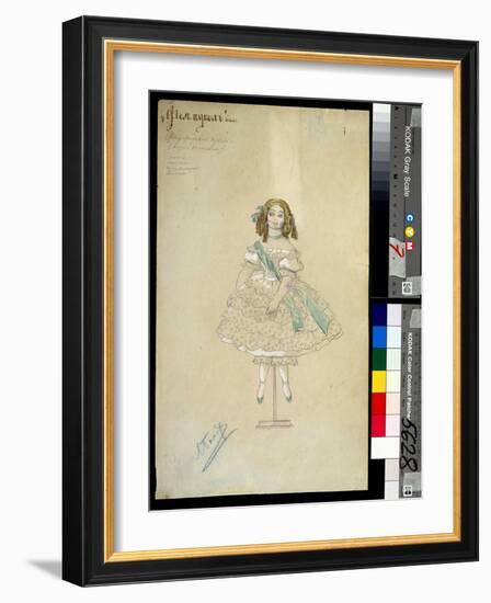 Costume for the Ballet La Poupee Feerique Directed by Joseph Bayer (1852-1913), 1903 (Watercolour)-Leon Bakst-Framed Giclee Print