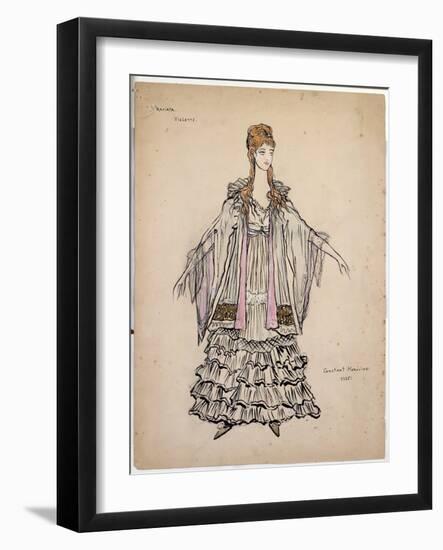 Costume For Violette in La Traviata, 1935-Konstantin A. Korovin-Framed Giclee Print