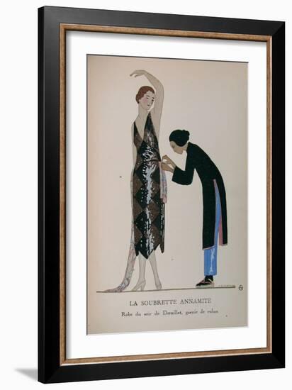 Costume Illustration by A. E. Marty-null-Framed Art Print