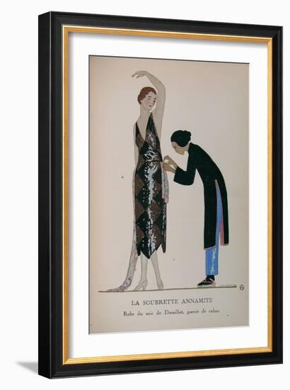 Costume Illustration by A. E. Marty-null-Framed Art Print