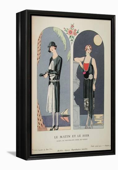 Costume Illustration by Georges Barbier-null-Framed Stretched Canvas