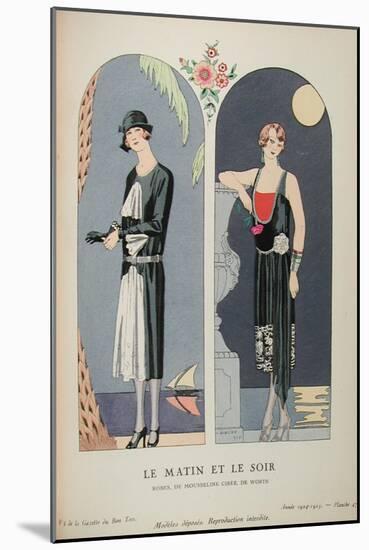Costume Illustration by Georges Barbier-null-Mounted Art Print
