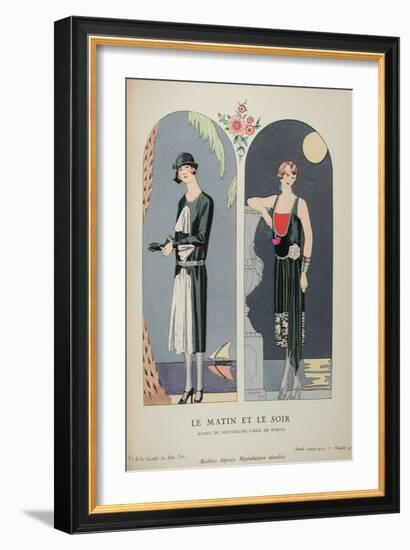 Costume Illustration by Georges Barbier-null-Framed Art Print