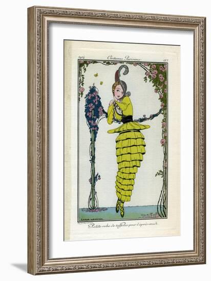 Costume Illustration by Gerda Wegener-null-Framed Art Print