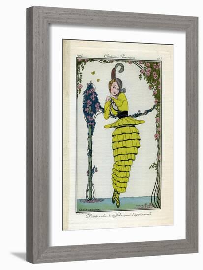 Costume Illustration by Gerda Wegener-null-Framed Art Print