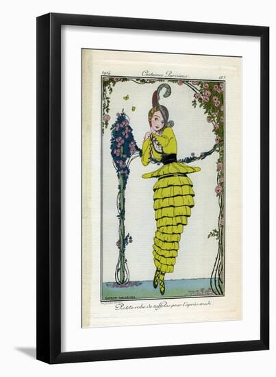 Costume Illustration by Gerda Wegener-null-Framed Art Print