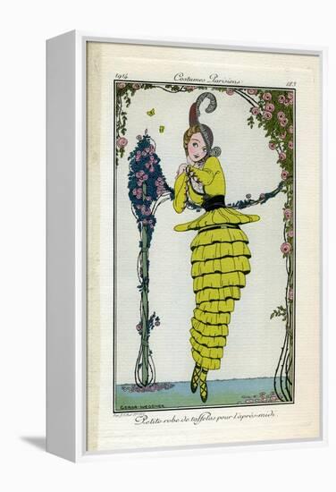 Costume Illustration by Gerda Wegener-null-Framed Stretched Canvas