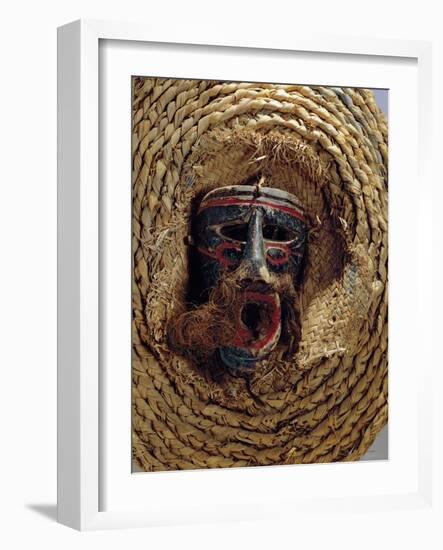 Costume Mask for the Celebration of the Mexican Annual Festival of Guelaguetza-Mexican School-Framed Giclee Print