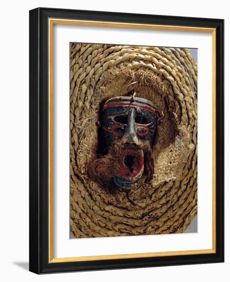 Costume Mask for the Celebration of the Mexican Annual Festival of Guelaguetza-Mexican School-Framed Giclee Print